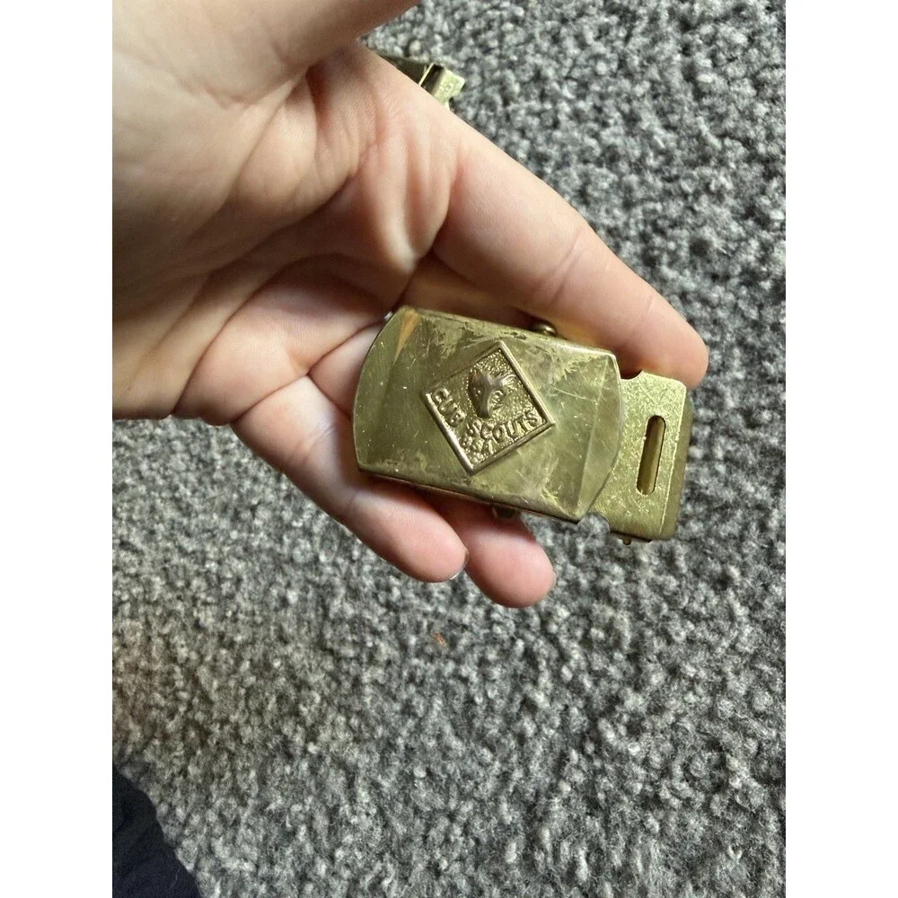 VTG Cub Scouts Brass Belt Buckles Kids Solid Brass Tiger Cub